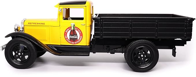 Motor city classics Coca-Cola Diecast Collectible | 1931 Ford Model AA (Yellow Version) 1:24 Scale 424023 Officially Licensed