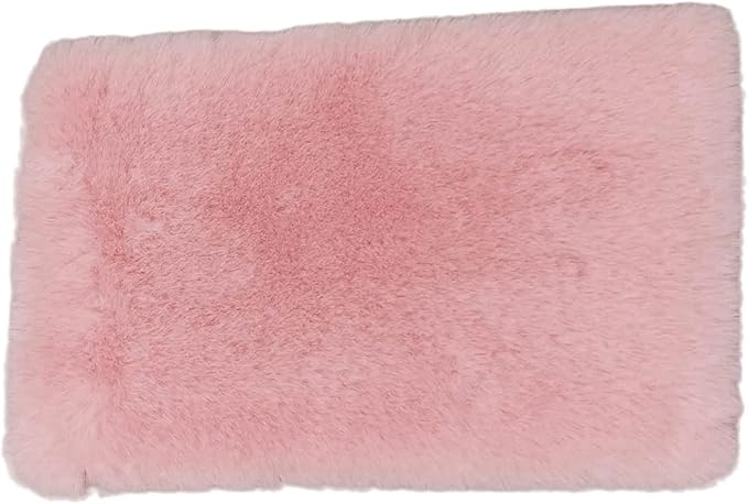 Pink Dollhouse Carpet, Dollhouse Miniature Carpet, Fluffy Mini Dollhouse Rug, Doll House Rug, Lightweight Dollhouse Decor for 1/12, 1/8, 1/6 (Square S)