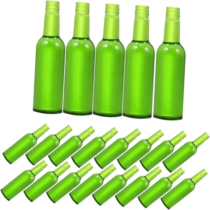 FUNNETOYU 24Pcs Miniature Beer Wine Bottles for Doll House Realistic Model Accessories for Dollhouse Decoration Playtime Fun