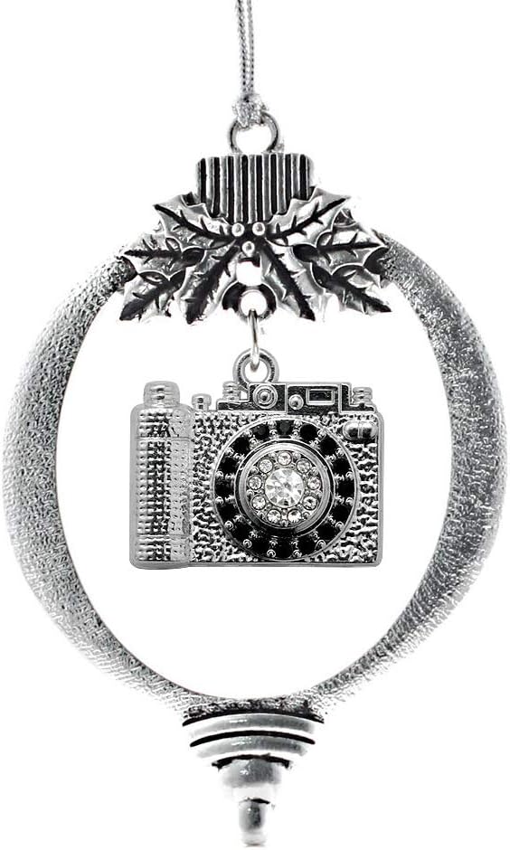 Inspired Silver - Vintage Camera - Silver Christmas Ornament - Unique Charm Christmas Tree Ornament - Holiday Hanging Decoration