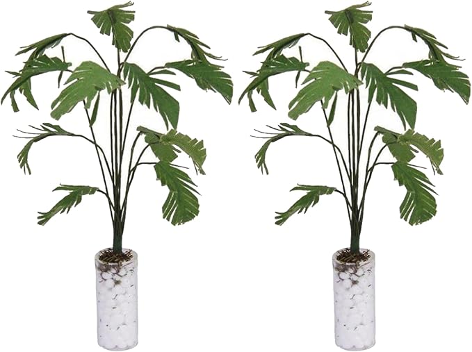 LUOZZY 2 Pcs Miniature Banana Tree Mini Plant Decor for Dollhouse Plants 1 12 Scale Doll House Decor Accessories