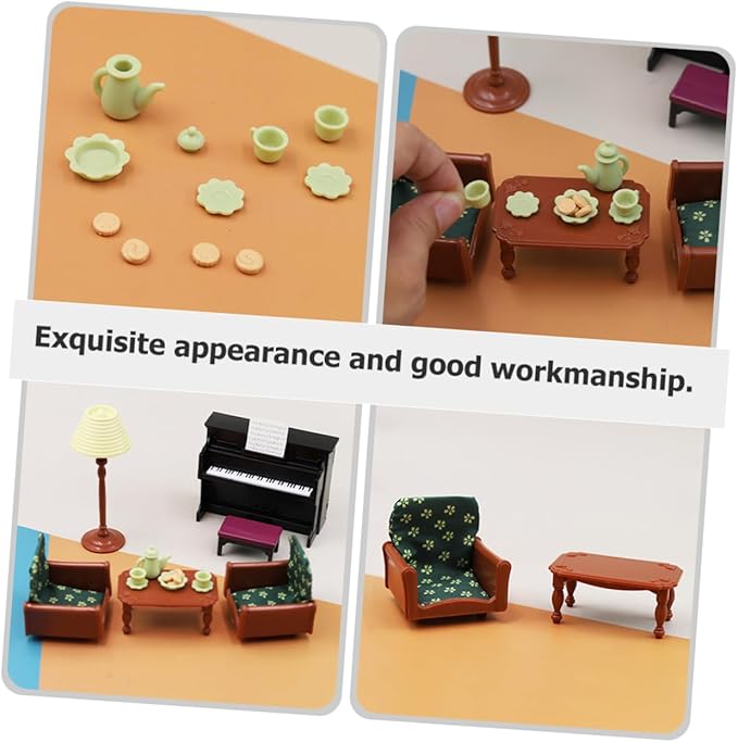Kisangel 1set Miniature Doll Furniture Realistic of Decorative Accessories for Dollhouses for Home Decor and Mini Landscaping and Wear-Resistant Design