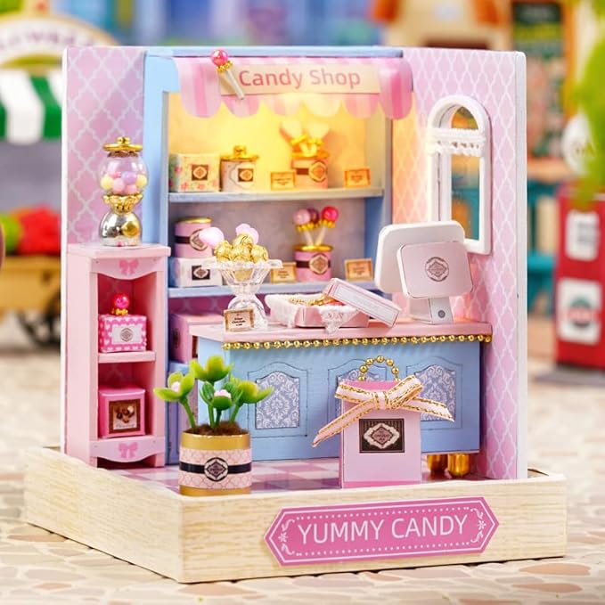 CRIOLPO Miniature House Kit -Delicious Candies