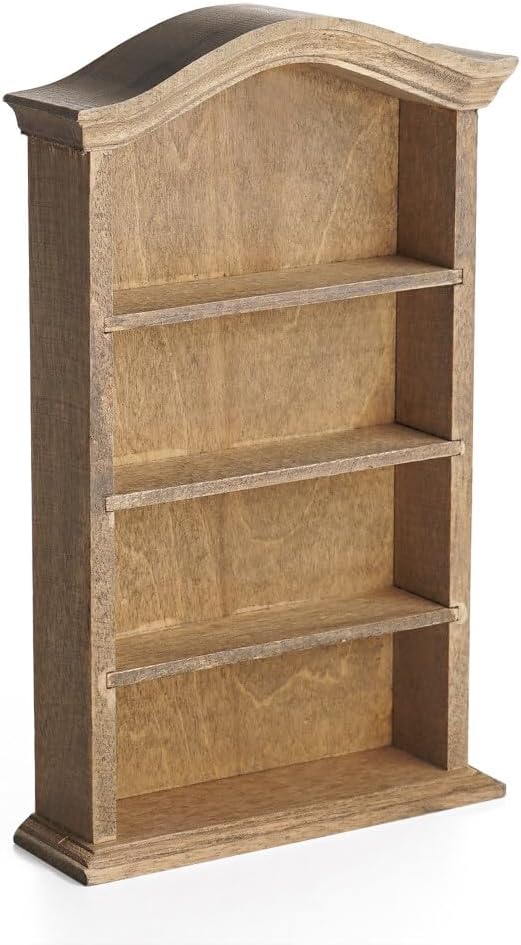 Odoria 1/12 Miniature Shelf Mini Bookshelf Bookcase Miniatures Dollhouse Furniture Accessories Doll House Accessory, Retro