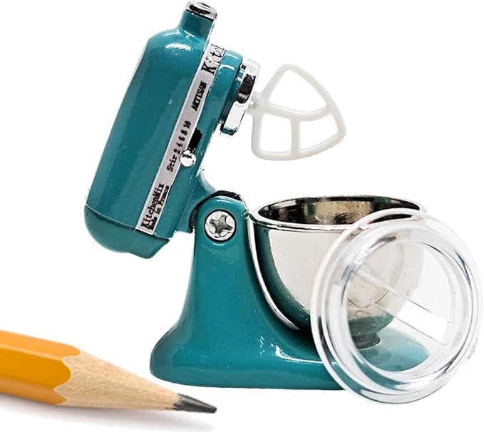 ChangThai Design Tiny 1¼" High Green Bread Dough Mixer Kneader Machine Movable Figurine Steel and Resin Miniature Decoration Accessories Replica Decorative Collectible Figurines Home Décor Gifts