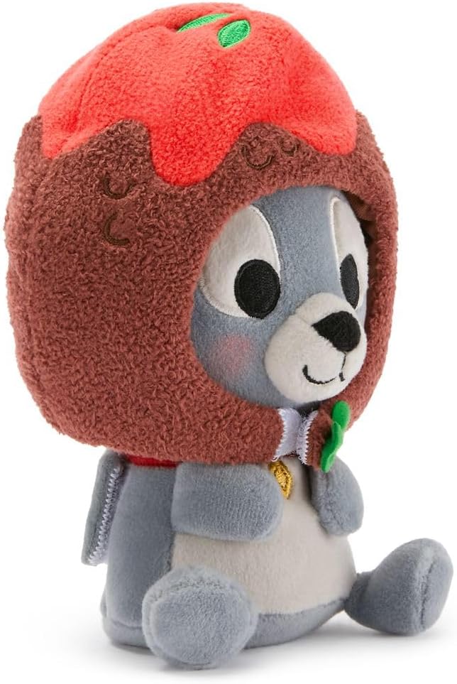 Disney Store Official Mini Mix-Its Plushies – Tramp - Cute Stuffed Animals - Mix & Match Detachable Hats - Hook and Loop Strap - Plush Toys for Kids and Collectors, 7 Inch