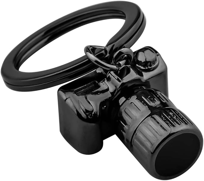 FUSTMW Photographer Gift Camera Keychain Photography Gift Black Camera Charm Jewelry Gifts For Photographer Lovers