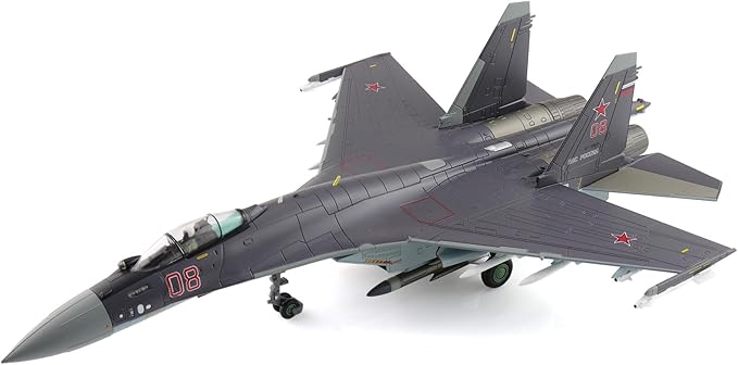 Hobby Master | 1:72 Scale Diecast Military Aircraft Replica | Su-35S Flanker E Red 03/RF-95242, 23rd IAP, 303rd DPVO, 11th Air Army, VKS | Model HA5712
