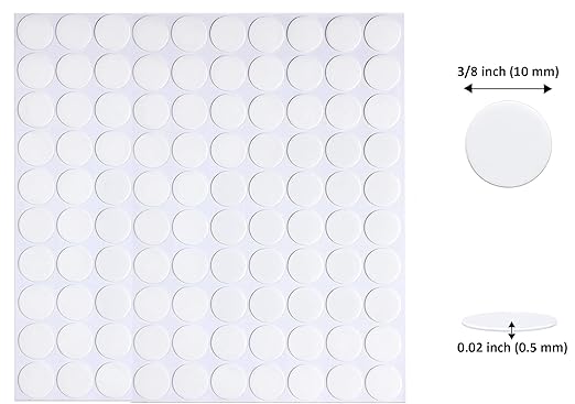 Adhesive Stick dots Two-Sided Sided Mounting Putty Stick Tack for Wall Hanging Crafts Balloons Festival Party Decorations,Clean Removable(0.39"*0.39"-600)