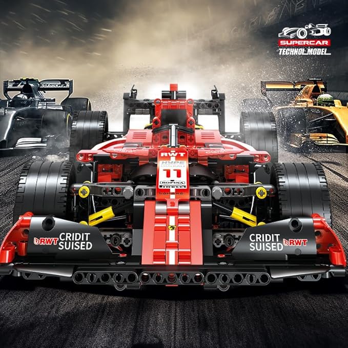 XIU AM24 Formula 1 Racing Car Building Set, 1:10 Collectible Set for Adults, Compatible with Lego,Authentically Detailed Build and Display Model for Home or Office Décor (1150 PCS)