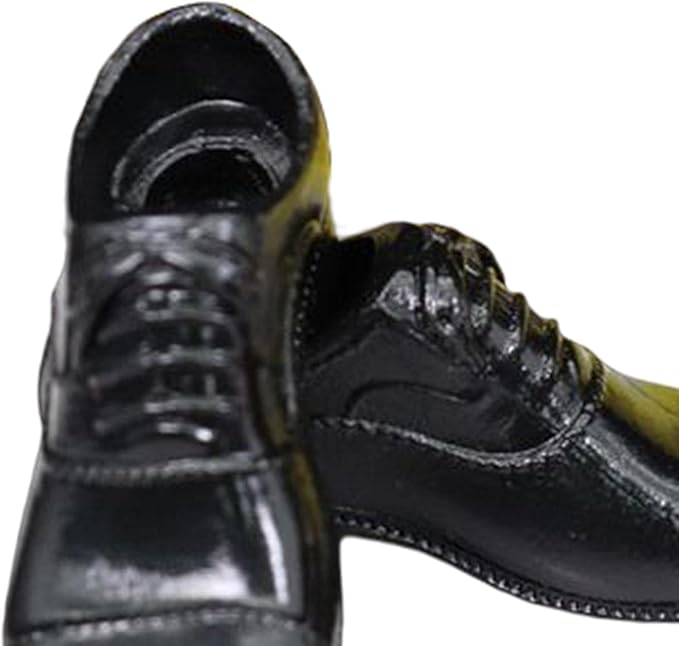 DYNWAVE Mini Men Shoes Lace up Shoes Dolls House Accessory Wearable Model Easy to Wear Fashion for 1:6 Doll Decorations Dolls House Ornament