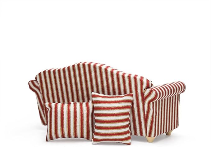 Odoria 1/12 Miniature Couch Sofa Dollhouse Furniture Accessories, Stripes