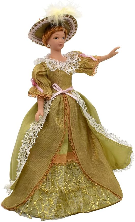 iland Dollhouse People 1/12 Scale, Victorian Dollhouse Nobleman & Lady (Victorian Noble 4pcs)