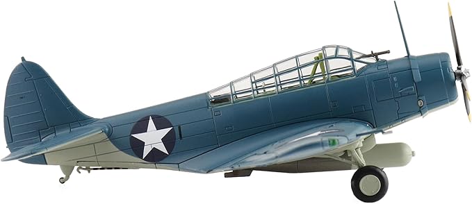 Hobby Master | 1:72 Scale Diecast Military Aircraft Replica | TBD-1 Devastator Battle of Midway Black 1, Lt Cdr EE Lindsey, VT-6, USS Enterprise, 4th June 1942 | Model SM8012