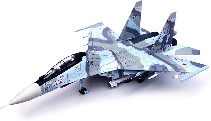Panzerkampf | 1:72 Scale Model Military Diecast | Su-30MKK Pavel Osipovich Sukhoi Number 504 | Model 14645PC