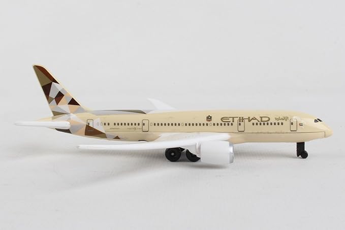Daron Toy Airplane – Etihad – Die-Cast Metal Model Airplane Toy with Plastic Parts for Kids Ages 3+