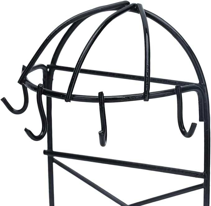1:12 Miniature Storage Display, Miniature Furniture Wooden Storage Rack Mini Doll Bread Rack Dollhouse Kitchen Furniture Accessories (Black)