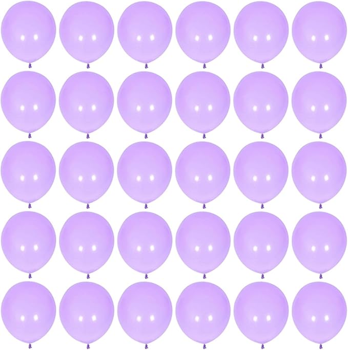 5 inch Pastel Purple Party Balloons, 100 pcs Mini Macaron Purple Latex Balloons for Birthday Wedding Baby Shower Decorations(Pastel Purple)