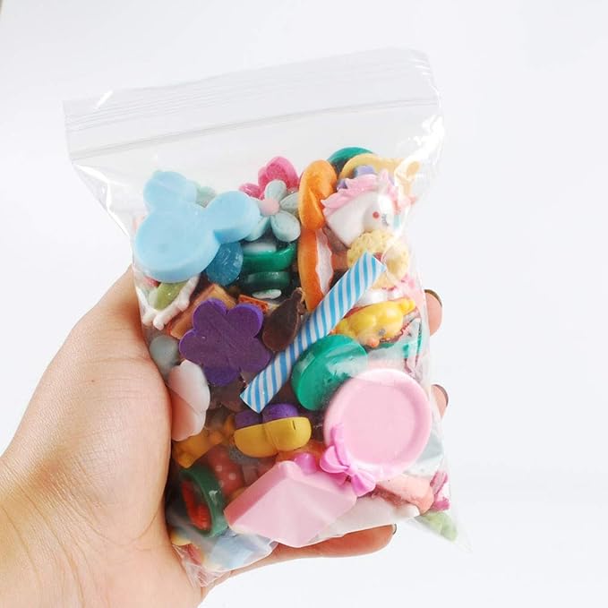NWFashion 112PCS Miniature Decor Dessert Pastry Toy Food Cake Topper Scrapbooking Shoe Decoration Charms (Mix)