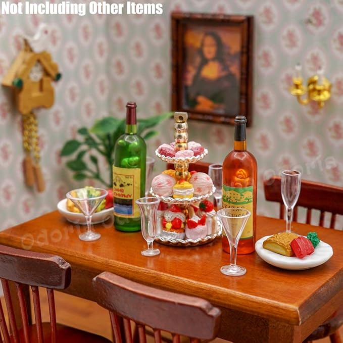 Odoria 1/12 Miniature Glasses 14Pcs Dollhouse Decoration Accessories