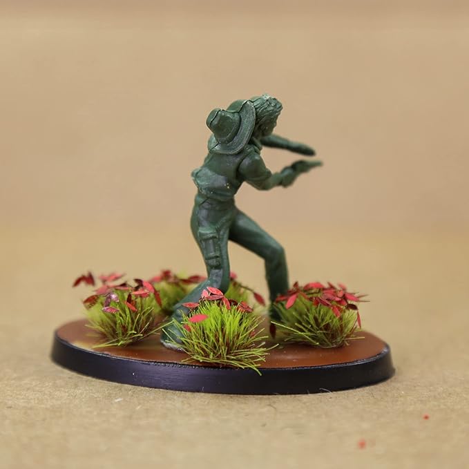 Miniature Vegetation Artificial Flower Cluster with Model Bases War Game Lowland Scenery (E)
