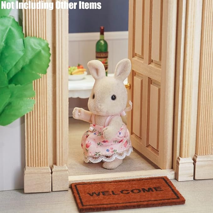 Odoria 1/12 Miniature Door Dollhouse Furniture Accessories