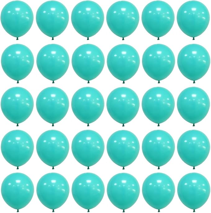5 inch Teal Balloons, 100 pcs Mini Teal Blue Birthday Balloons for Party Decorations (Teal)