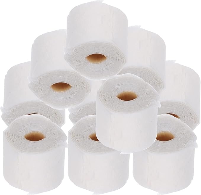 Alasum 10pcs Dollhouse Toilet Tissue Miniature Paper Towels Mini Toilet Tissue Small Simulation Roll Paper Model Bathroom Accessory, 1.50X1.50X1.50CM, Pink, A6UVD01584A1434MN