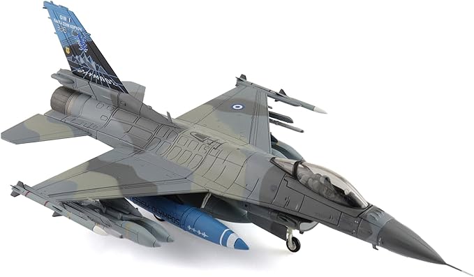 Hobby Master | 1:72 Scale Diecast Military Aircraft Replica | F-16 336 Mira 80 Years Scheme 018, Hellenic Air Force, 2023 (w/ 2 x GBU-24; 2 x AGM-65) | Model HA38099
