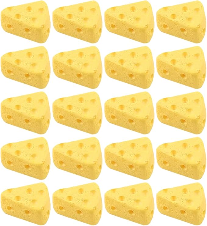 TOYANDONA Simulated Cheesecake Miniature Fake Cheese Models 50 Pcs Artificial Dessert Props for Dollhouse Decoration Photography and Home Display