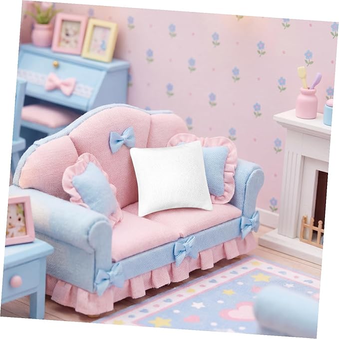 Milisten 6Pcs Scale Mini House Decoration Cozy Cloth Accents for Dollhouse Interiors