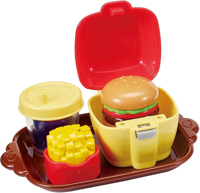 KONGSUNI Series, Talking Hamburger Shop, English Package, Youngtoys playset Bath Restaurant Shower Teeth Veggie Cake Bakery ice Cream Nurse Cooking