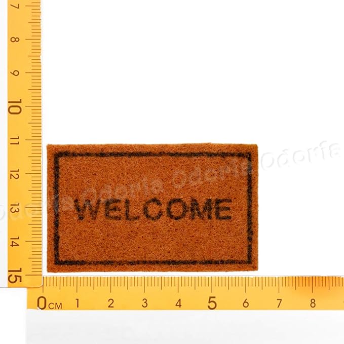 Odoria 1/12 Miniature Welcome Mats Doormat Dollhouse Decoration Accessories