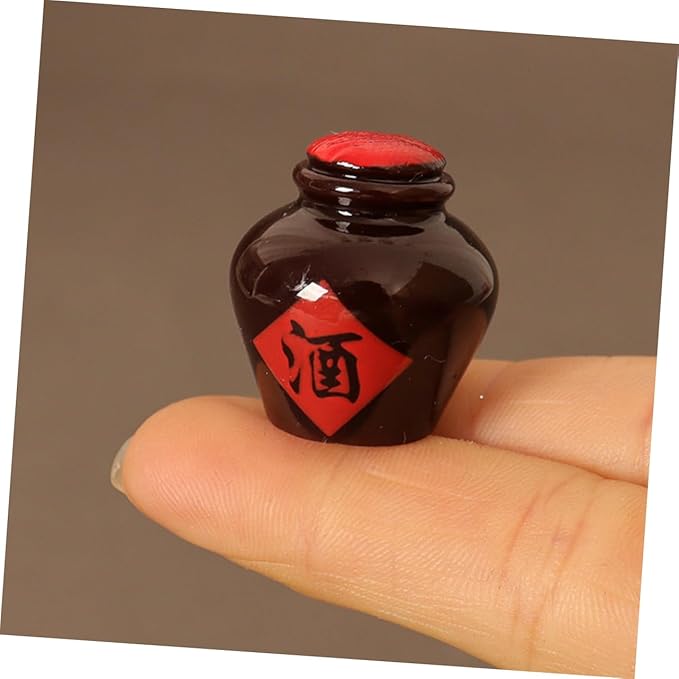 ORFOFE 3Pcs Wine Bottles Authentic Resin Dollhouse Miniatures Detailed Miniature Alcohol Bottles for Realistic Scenes for Home Decor and Play