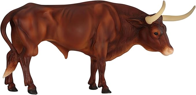Breyer Horses Traditional Series |Texas Longhorn Bull | Breyer Animals | Horse Figurine | 11.5" L X 8.5" H | Model #B-TR-10329
