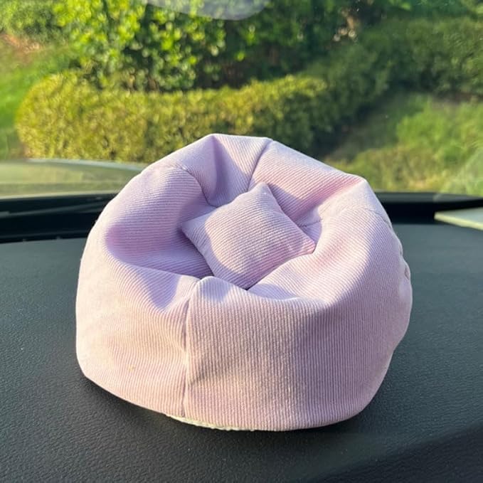 Handmade Bean Bag Chair for Doll Sofa Seat, Mini Sofa Suitable for 17 CM Dolls, Practical Accessories Suitable for Blind Box Enthusiasts and Collectors(Purple)
