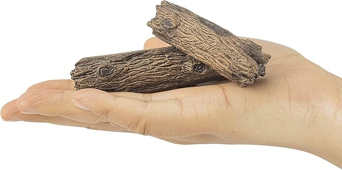 Warmtree Artificial Tree Stump Mini Garden Figurines Stumps Ornaments Miniature Stone Rock Statue for Micro Train Landscape Railway Sand Table,Pack of 7
