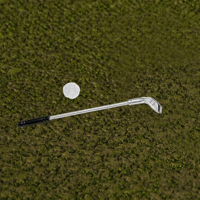 VOSAREA 1 Set Miniature Golf Set Dollhouse Golf Accessories for Themed Party Decorations Authentic Detailing and Material for Toy Enthusiasts