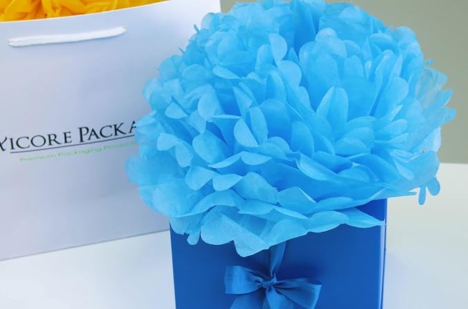 Flexicore Packaging® | Gift Wrap Tissue Paper | Size: 15"x20" | 100 Sheet | Acid Free Bulk Tissue Paper | (Yellow)