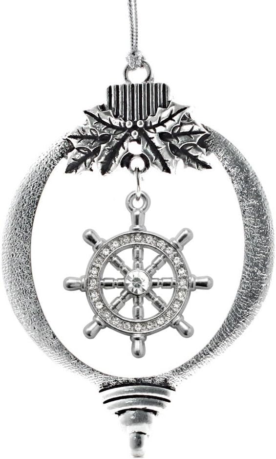 Inspired Silver - Nautical - Silver Christmas Ornament - Unique Charm Christmas Tree Ornament - Holiday Hanging Decoration