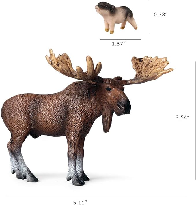 10pcs Forest Animals Figures, Woodland Creatures Figurines, Miniature Toys Cake Toppers