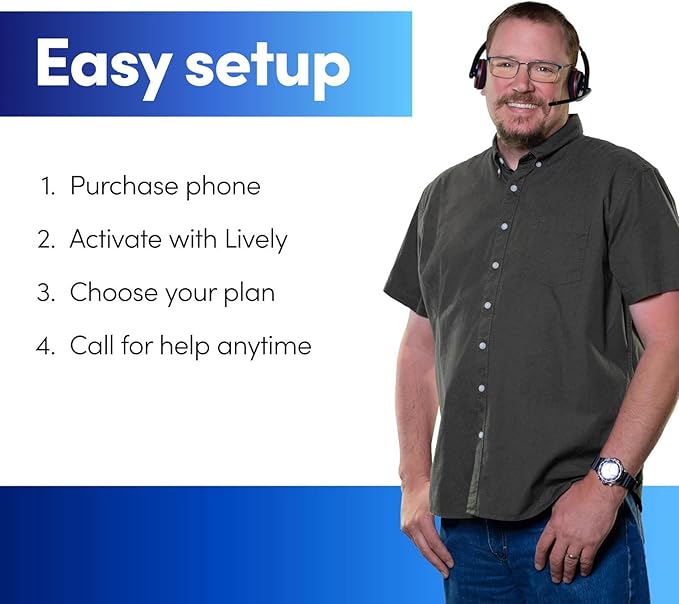 Lively Jitterbug Flip2 - Flip Cell Phone for Seniors - Not Compatible with Other Wireless Carriers - Must Be Activated with Lively Phone Plan - Red Flip Phone