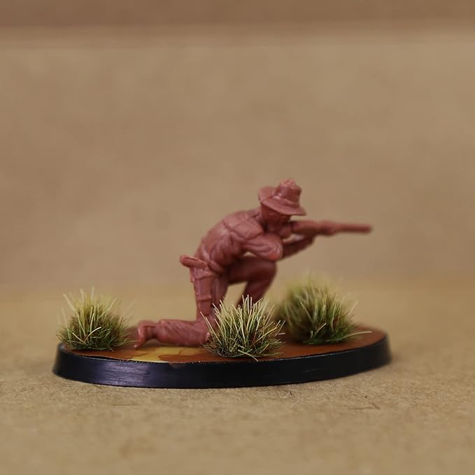 Evemodel Miniature Vegetation Bush Shrub Tufts Artificial Grass with Bases War Game Railroad Scenery (A)