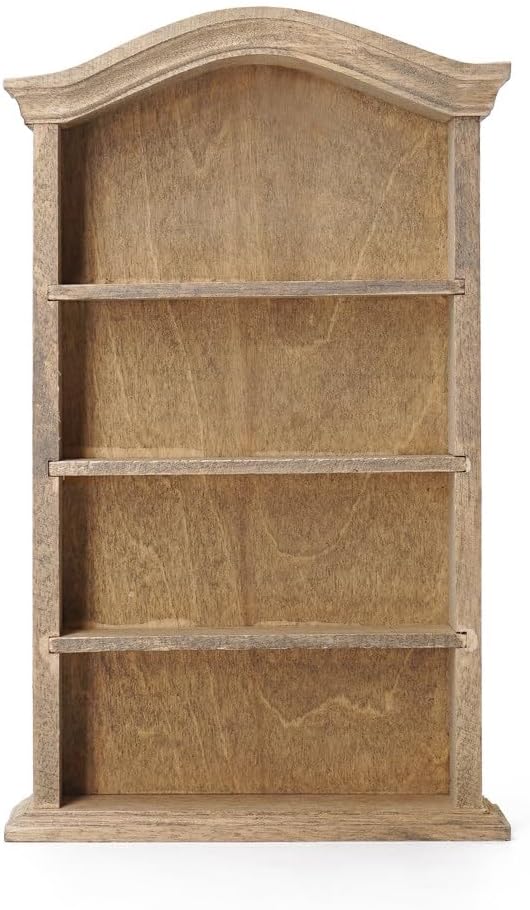 Odoria 1/12 Miniature Shelf Mini Bookshelf Bookcase Miniatures Dollhouse Furniture Accessories Doll House Accessory, Retro