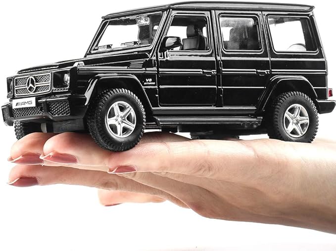1/36 Scale G63 Casting Car Model, Zinc Alloy G Wagon Toy Car for Kids, Pull Back Vehicles Toy Car for Toddlers Kids Boys Girls Gift (Black)