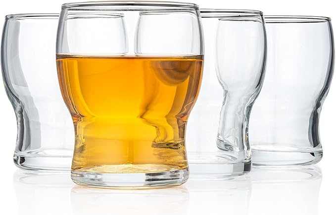 HISTORY COMPANY Stackable Tasters – Professional Nosing & Sipping Glasses for Miniature Cocktails & Craft Beer, 4-Piece Set (Gift Box Collection)