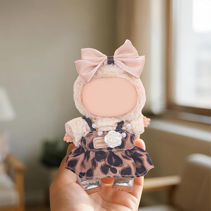 Compatible with Labubu Doll Shoes for 17cm Doll,Shoes Used for Labubu Accessories (GZA-Gold)
