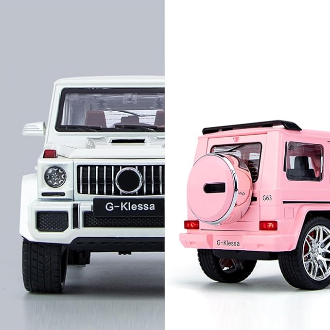 EROCK 1/24 Die-Cast Car Model Collectible Benz G63 AMG Model Car with Lights and Sound, Alloy Pull Back Toy car Toy Vehicle for Adult Boys Girls Gift