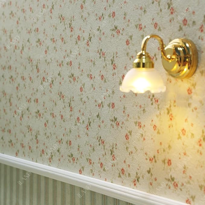 iLAND Originality Dollhouse Wallpaper 39 * 15.7 inch, Dollhouse Accessories on 1:12 Scale or 1:6 Scale (Early Summer)