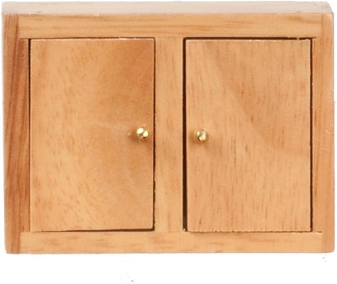 Melody Jane Dollhouse Light Oak Kitchen Wall Unit Miniature 1:12 Scale Wooden Furniture